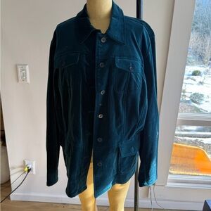 Unisex Velvet Teal Jacket